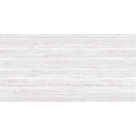 Κεραμικό πλακάκι τοίχου με ματ μαρμάρινη όψη, γκρι απόχρωση και κυματιστό ανάγλυφο σχέδιο από τη σειρά Toscana της KEROS.